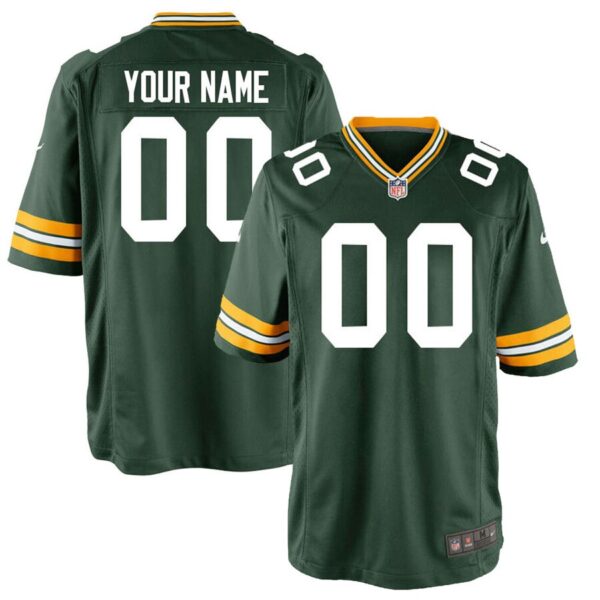 Green Bay Packers Nike Custom Game Jersey – Green