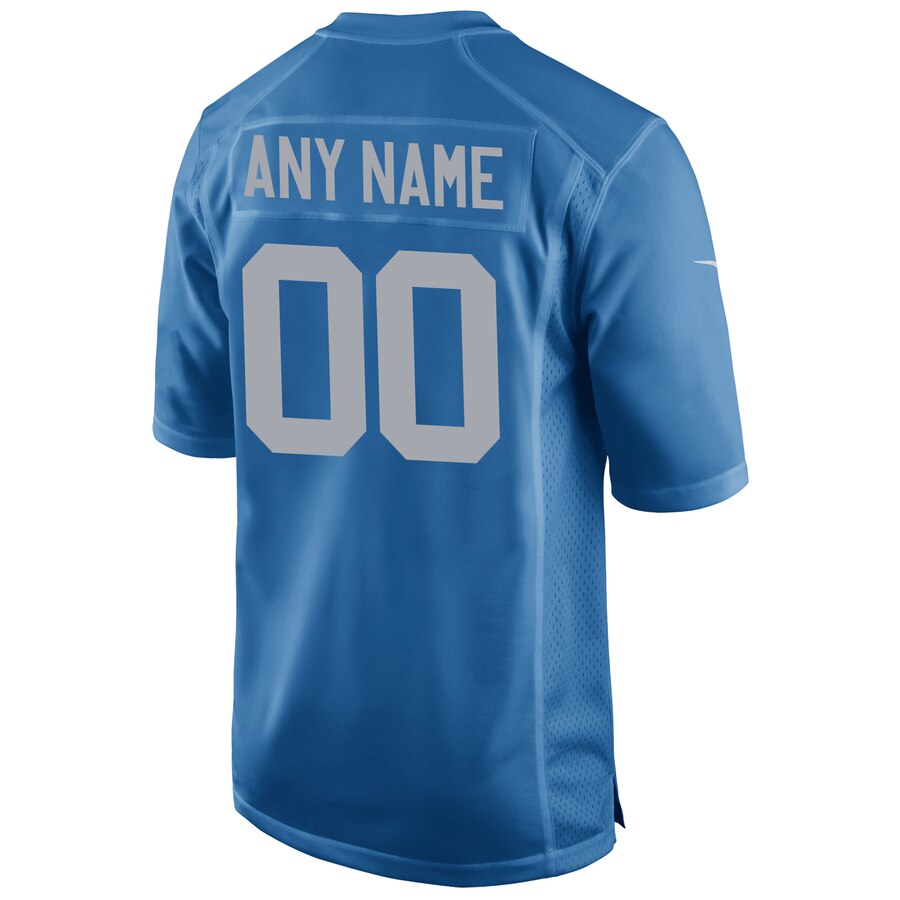 Detroit Lions Nike Custom Alternate Game Jersey – Royal - Image 3
