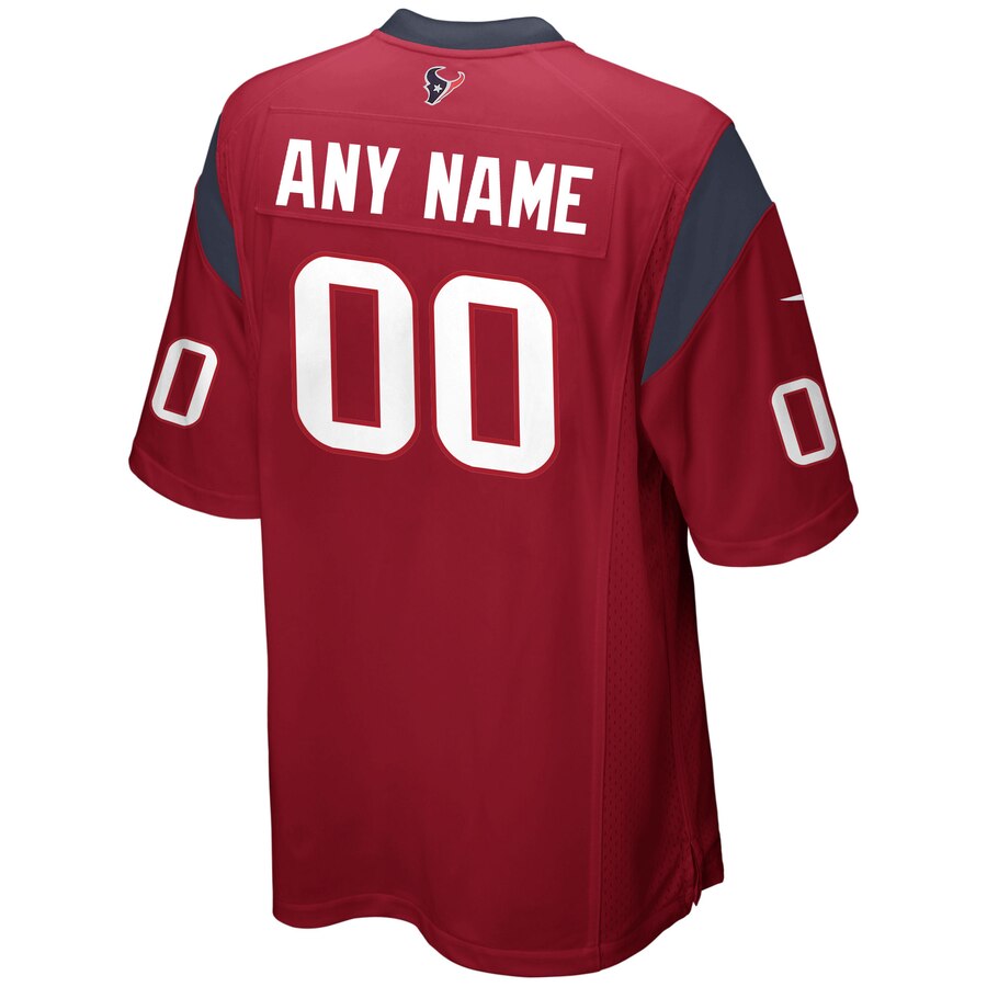 Houston Texans Nike Customized Alternate Game Jersey – Red - Image 3