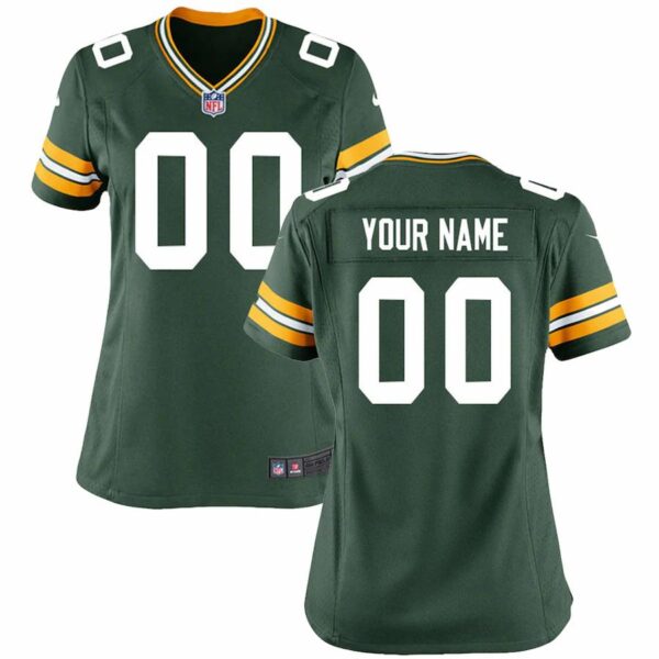 Green Bay Packers Nike Women’s Custom Game Jersey – Green