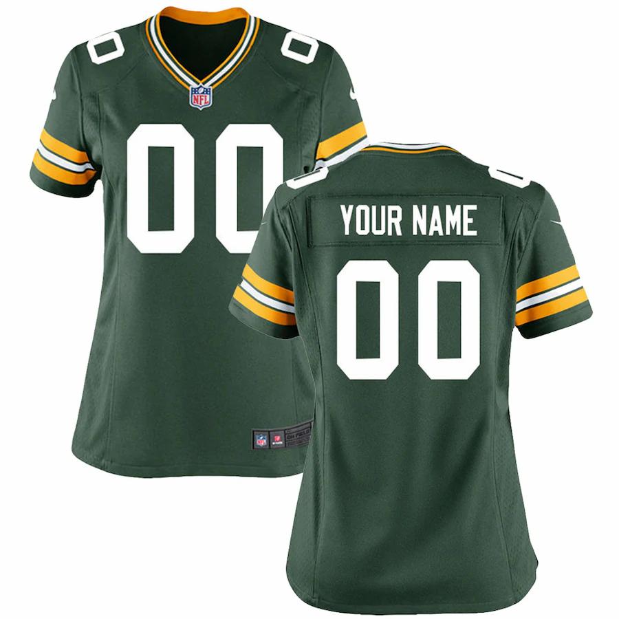 Green Bay Packers Nike Women’s Custom Game Jersey – Green