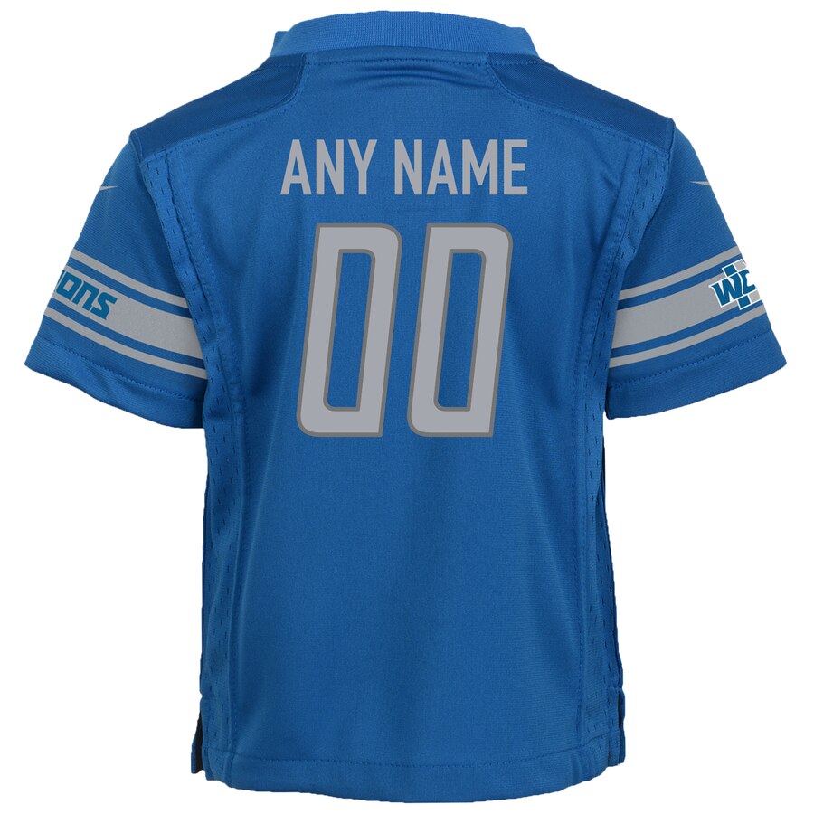 Detroit Lions Nike Preschool Team Color Custom Game Jersey – Blue - Image 3