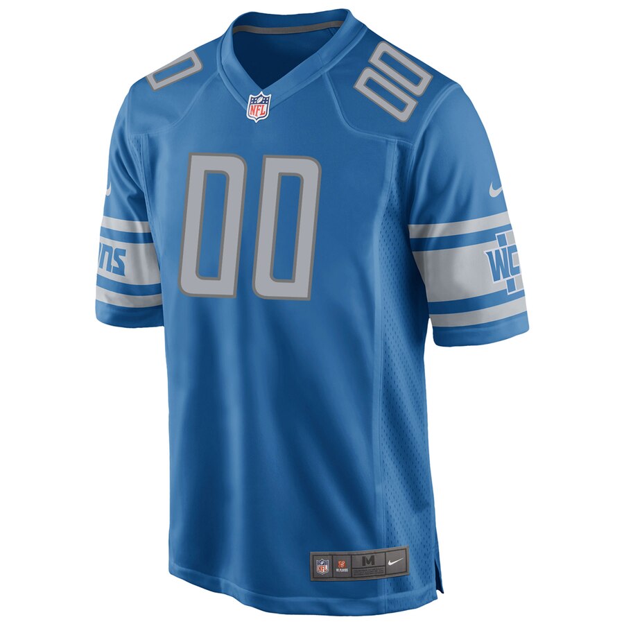 Detroit Lions Nike Youth Custom Team Color Game Jersey – Blue - Image 2
