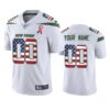 Jets Custom 9-11 Commemorative White Jersey Men’s