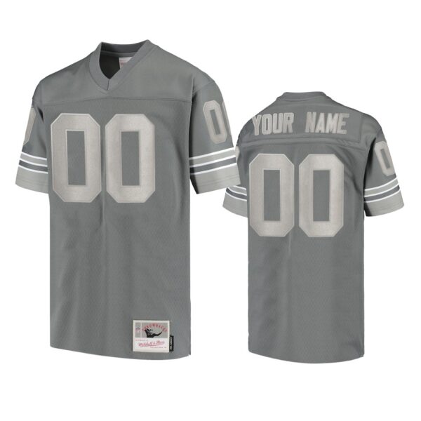Lions Custom Metal Charcoal Jersey