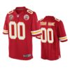 Kansas City Chiefs Custom Red 60th Anniversary Game Jersey