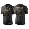 Jacksonville Jaguars Custom 25th Anniversary Black Gold Logo Jersey