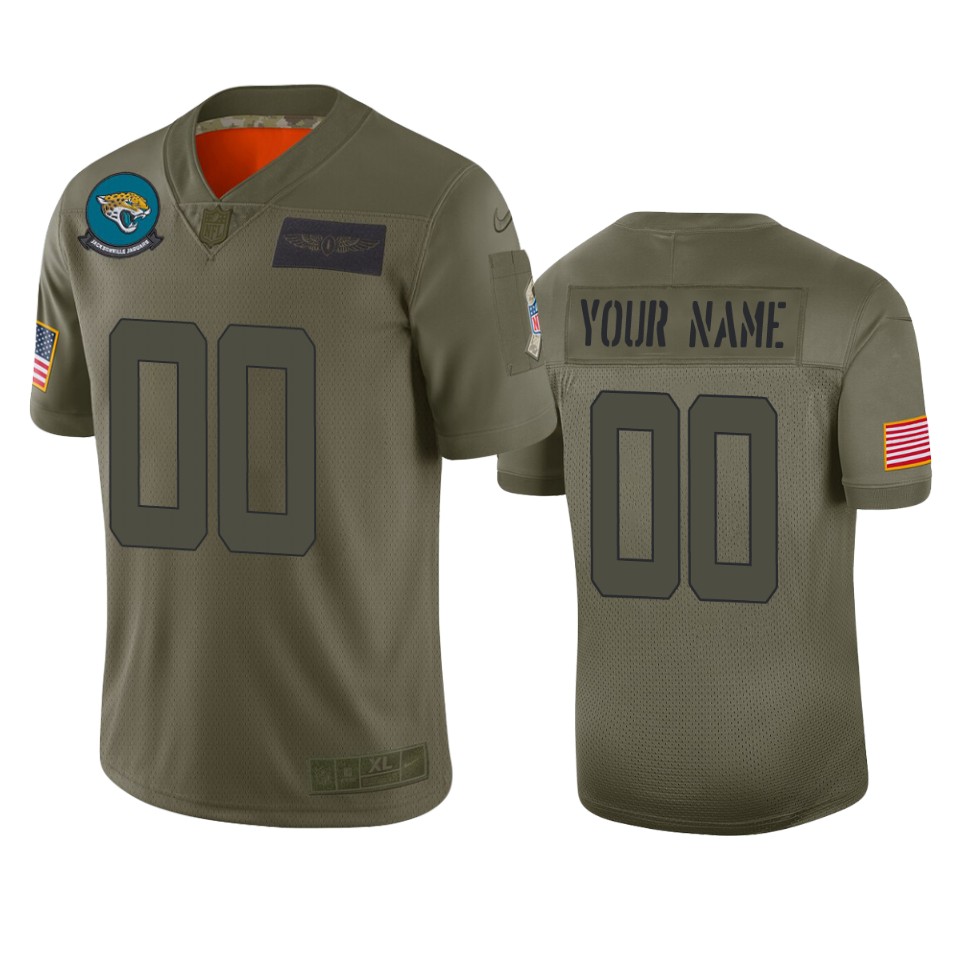 Jacksonville Jaguars Custom Camo 2019 Salute to Service Limited Jersey