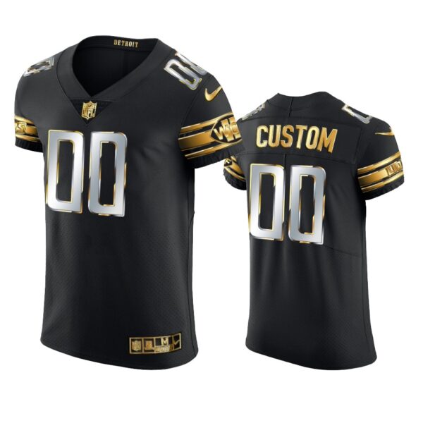 Lions Custom Golden Edition Black Elite Jersey