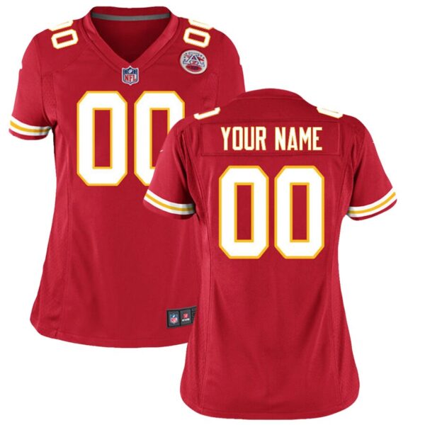Kansas City Chiefs Nike Women’s Custom Game Jersey – Red