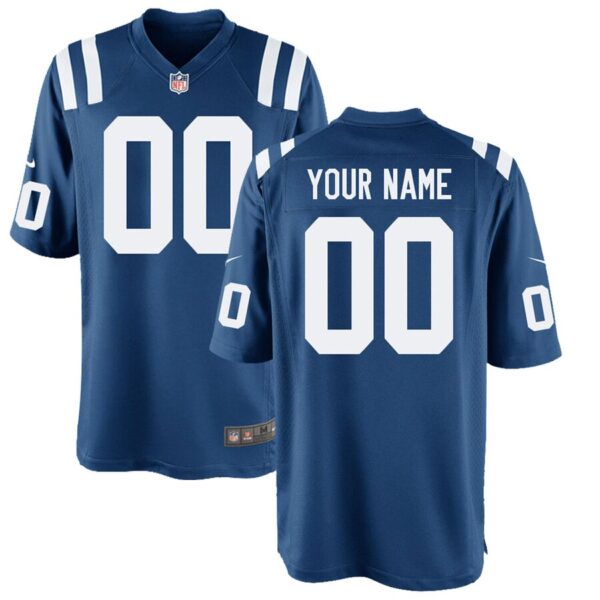 Indianapolis Colts Nike Youth Custom Game Jersey – Royal
