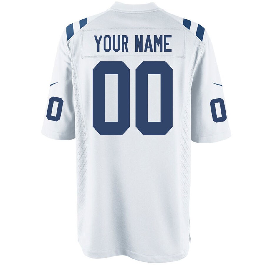 Indianapolis Colts Nike Customized Game Jersey – White - Image 3