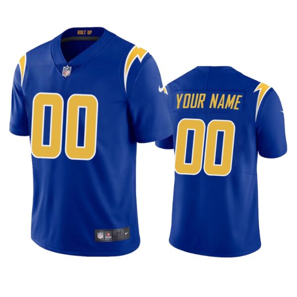 Los Angeles Chargers Custom Royal 2020 2nd Alternate Vapor Limited Jersey – Men’s