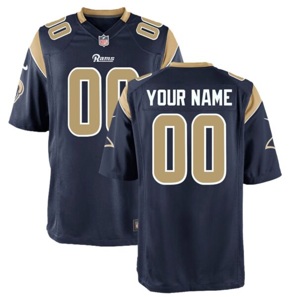 Los Angeles Rams Nike Youth Custom Game Jersey – Navy