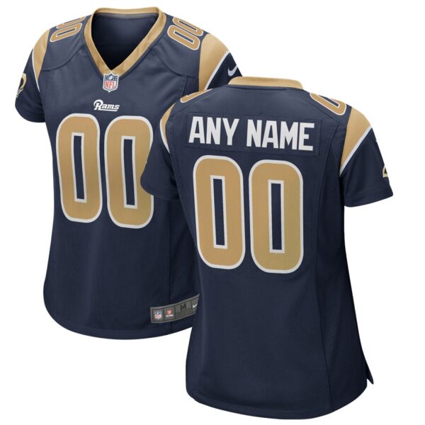 Los Angeles Rams Nike Women’s 2018 Custom Game Jersey – Navy