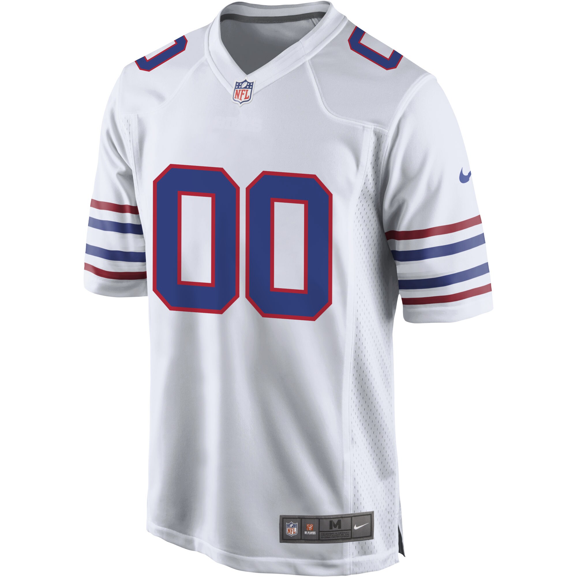 Men's Buffalo Bills Nike White Alternate Custom Game Jersey - Image 2