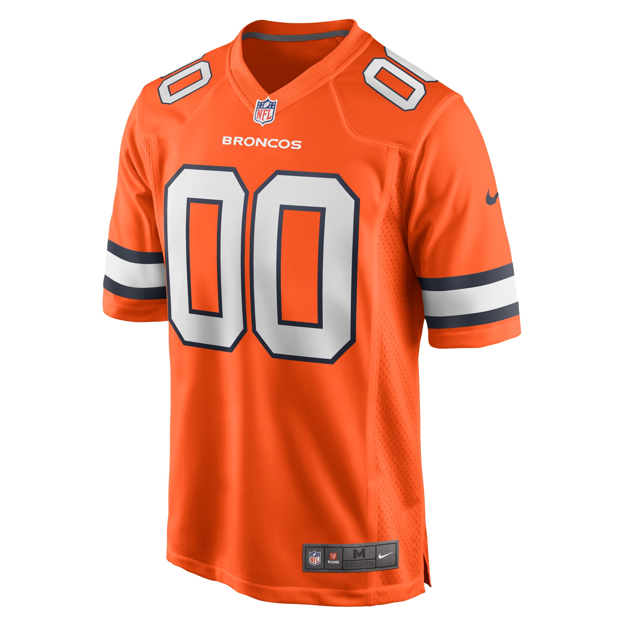 Men's Denver Broncos Nike Orange Alternate Custom Game Jersey - Image 2