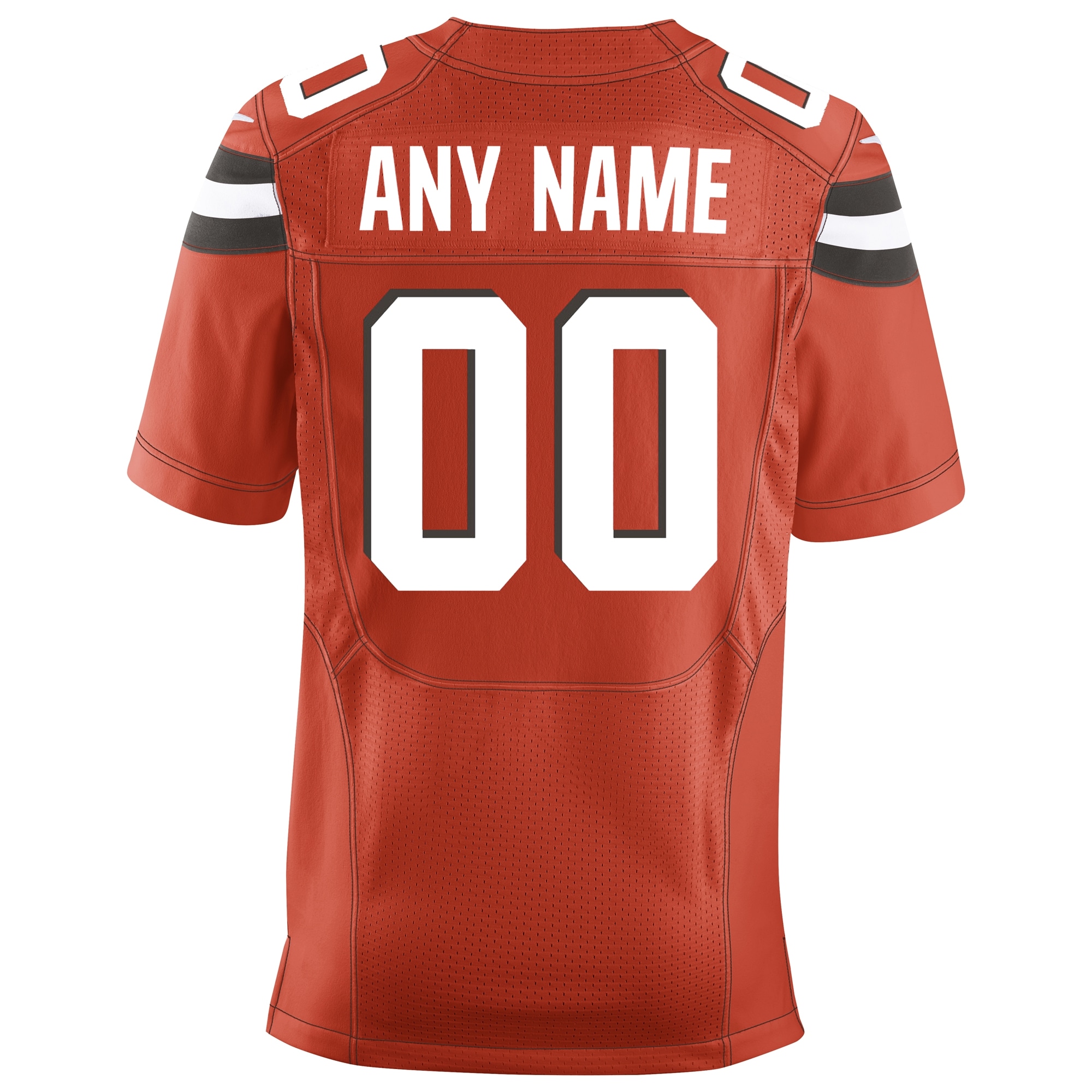 Men's Cleveland Browns Nike Orange Custom Alternate Elite Jersey - Image 3