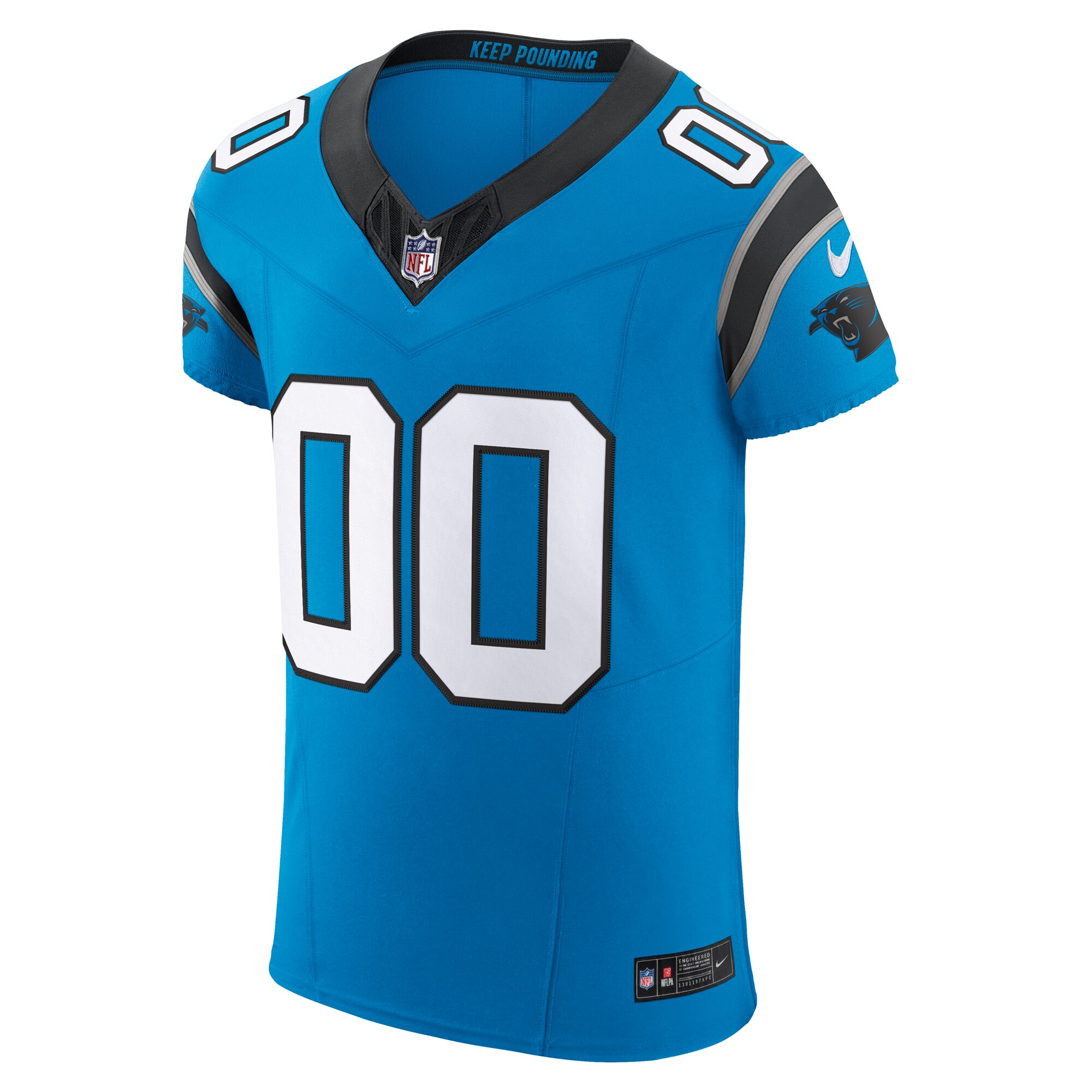 Men's Carolina Panthers Nike Blue Vapor F.U.S.E. Elite Custom Jersey - Image 2