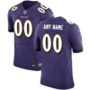 Men's Baltimore Ravens Nike Purple Speed Machine Custom Elite Jersey