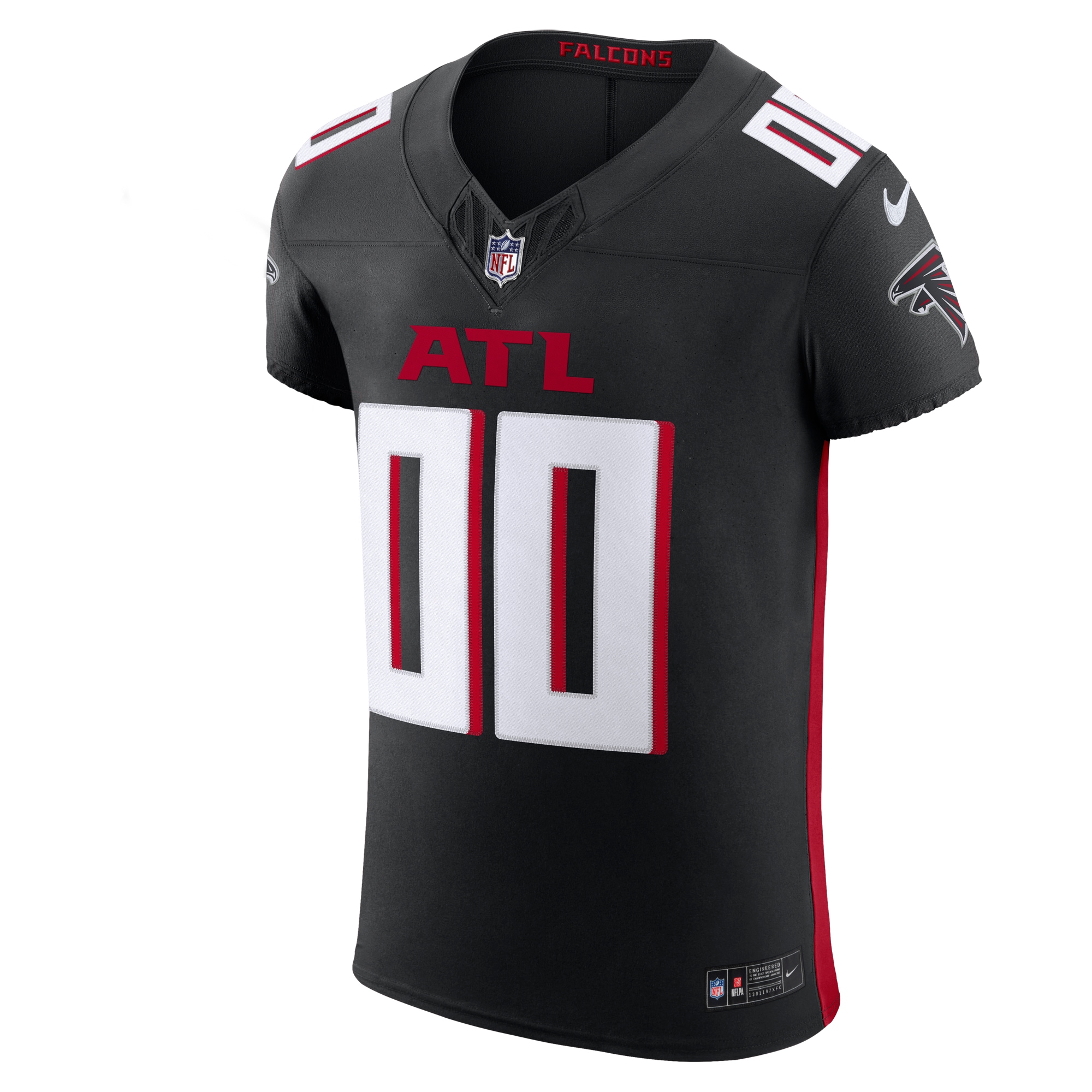 Men's Atlanta Falcons Nike Black Vapor F.U.S.E. Elite Custom Jersey - Image 2