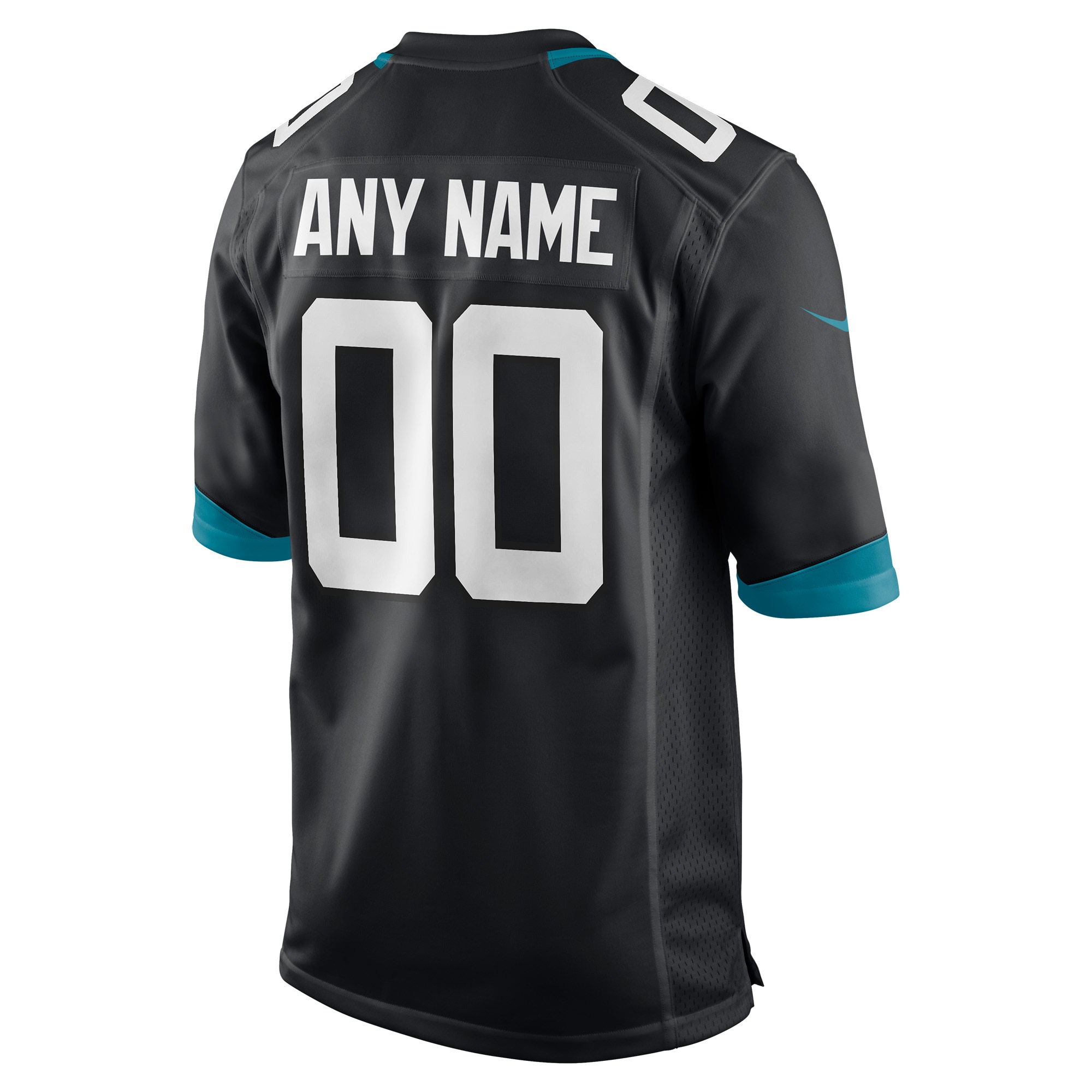 Men's Jacksonville Jaguars Nike Black Custom Game Jersey - Image 3