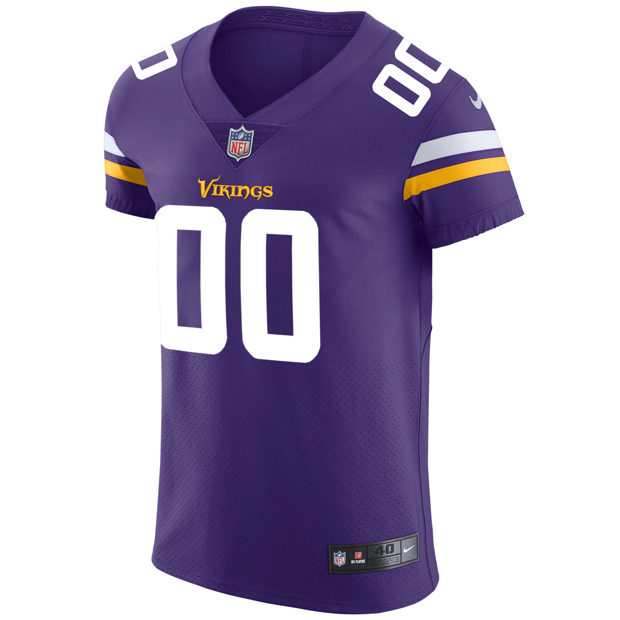 Men's Minnesota Vikings Nike Purple Vapor Untouchable Custom Elite Jersey - Image 2