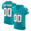 Men's Miami Dolphins Nike Aqua Vapor F.U.S.E. Elite Custom Jersey