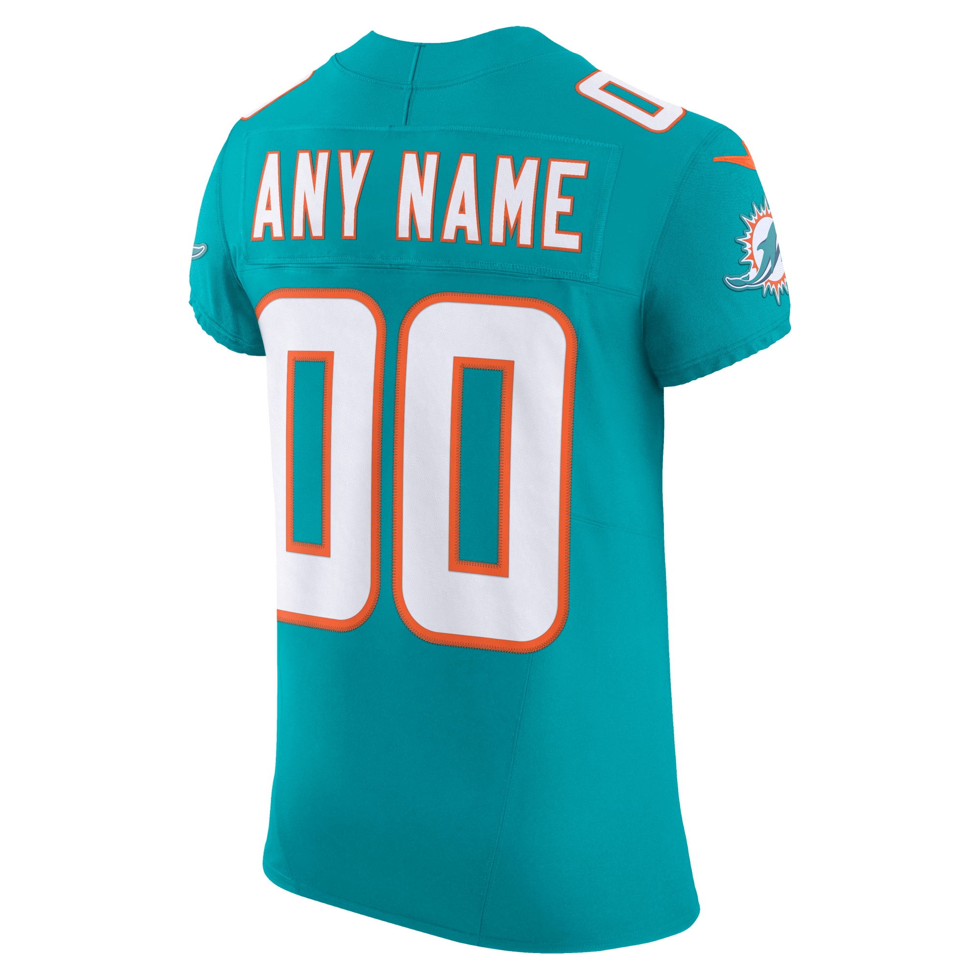 Men's Miami Dolphins Nike Aqua Vapor F.U.S.E. Elite Custom Jersey - Image 3