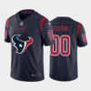 Men’s Houston Texans ACTIVE PLAYER Custom Navy Blue Team Big Logo Limited Stitched Jersey