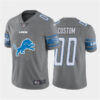 Men’s Detroit Lions ACTIVE PLAYER Custom Grey 2020 Team Big Logo Limited Stitched Jersey