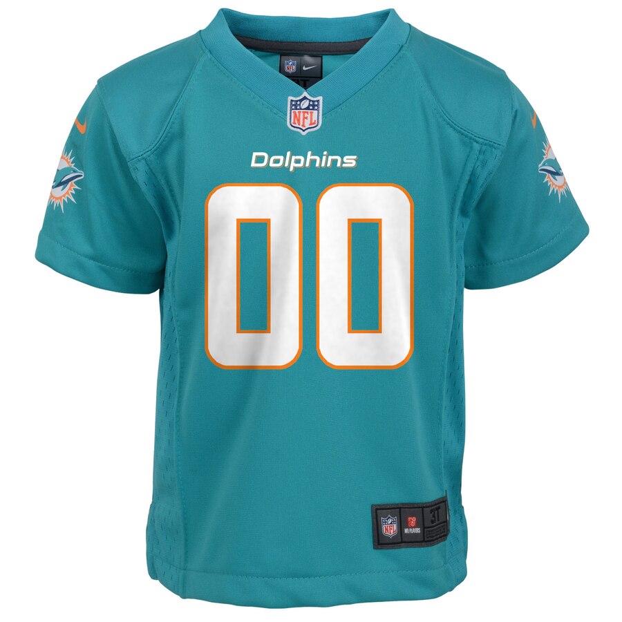 Miami Dolphins Nike Preschool 2018 Custom Game Jersey – Aqua - Image 2