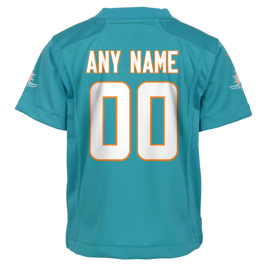 Miami Dolphins Nike Preschool 2018 Custom Game Jersey – Aqua - Image 3