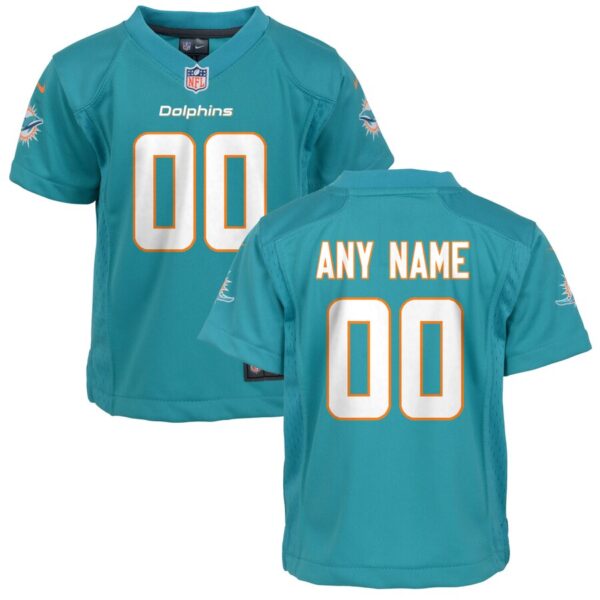 Miami Dolphins Nike Toddler 2018 Custom Game Jersey – Aqua