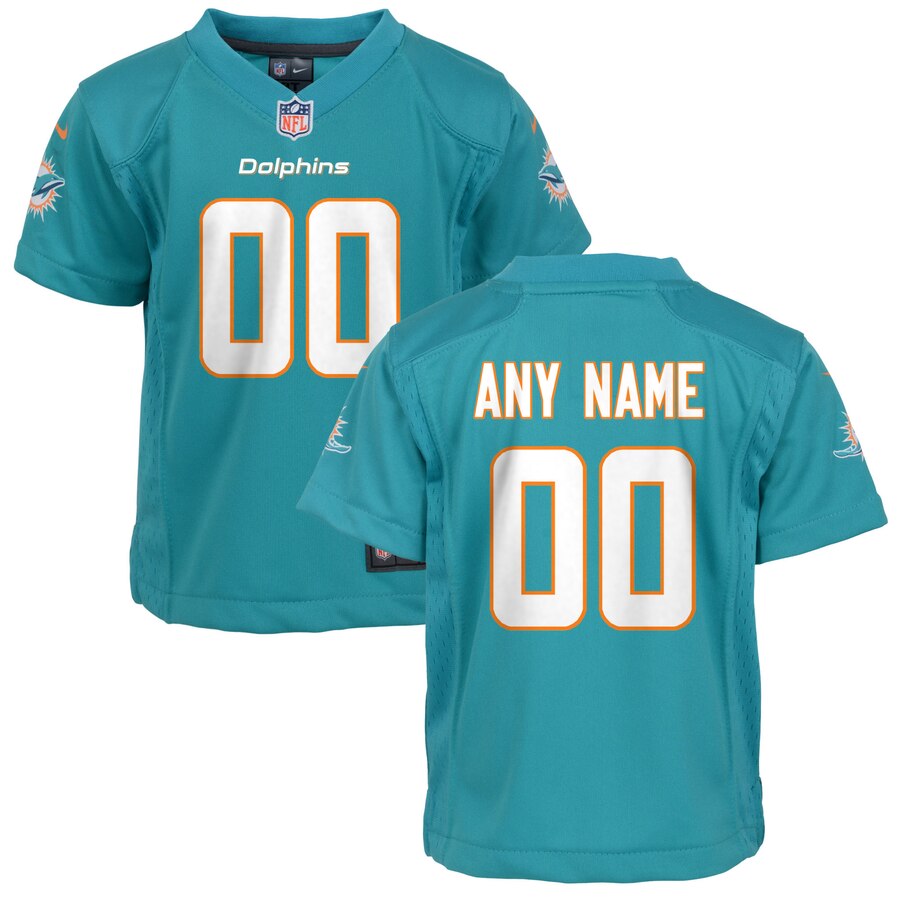 Miami Dolphins Nike Toddler 2018 Custom Game Jersey – Aqua