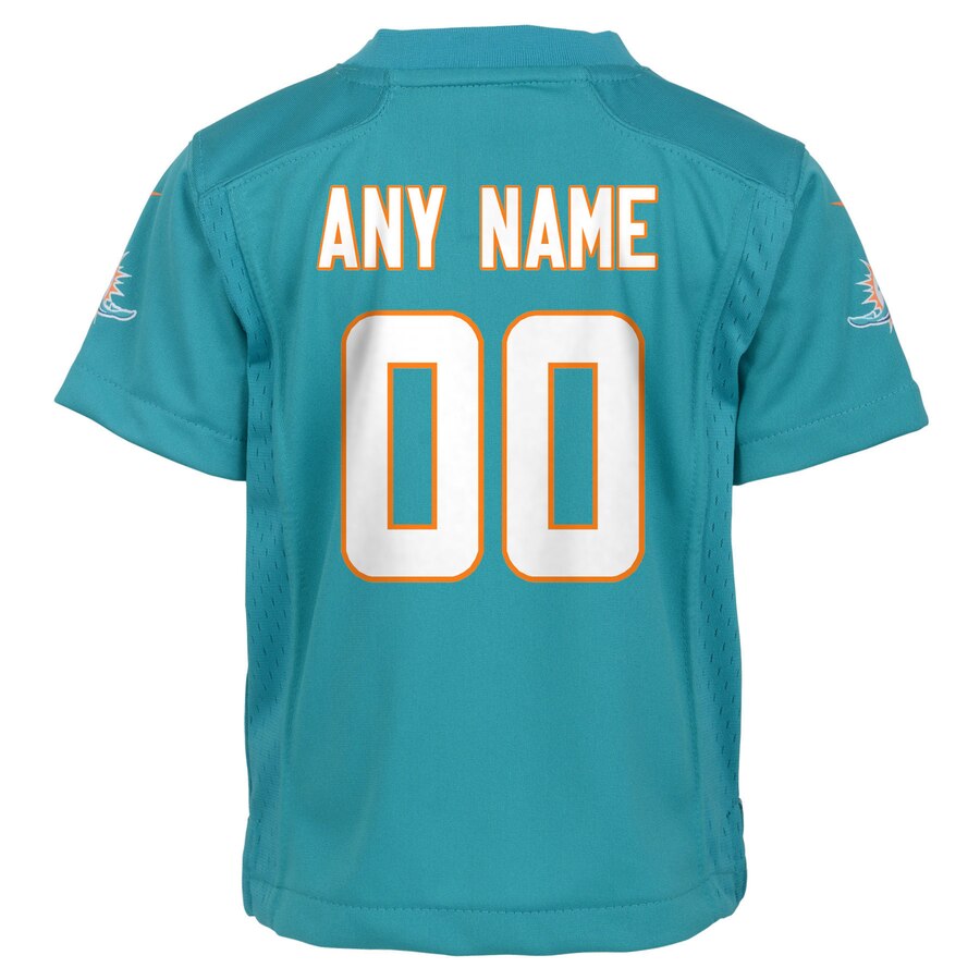 Miami Dolphins Nike Toddler 2018 Custom Game Jersey – Aqua - Image 3