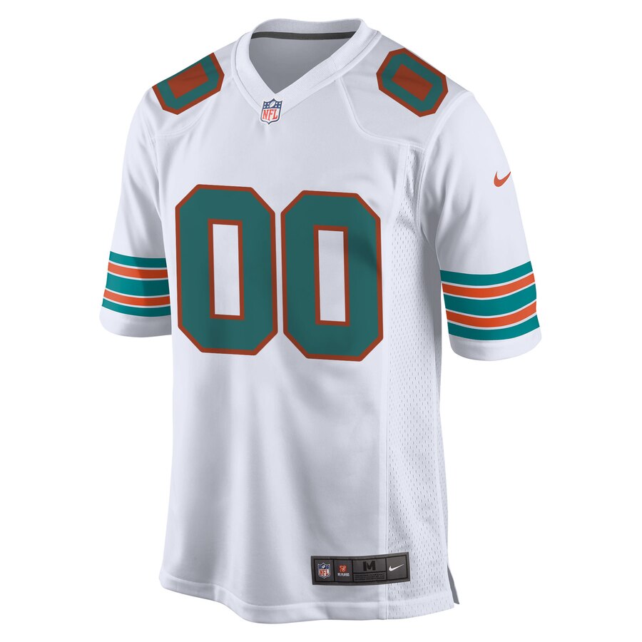 Miami Dolphins Nike Youth 2019 Alternate Custom Game Jersey – White - Image 2
