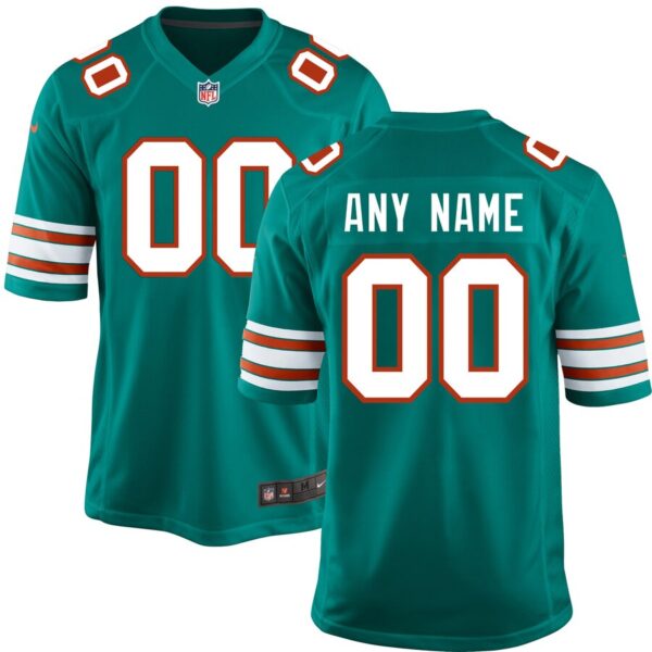 Miami Dolphins Nike Customized Throwback Jersey – Aqua