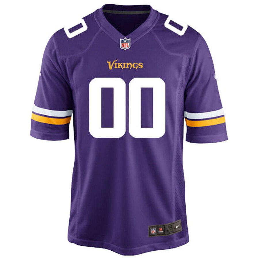 Minnesota Vikings Nike Custom Game Jersey – Purple - Image 2