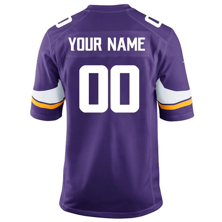 Minnesota Vikings Nike Custom Game Jersey – Purple - Image 3