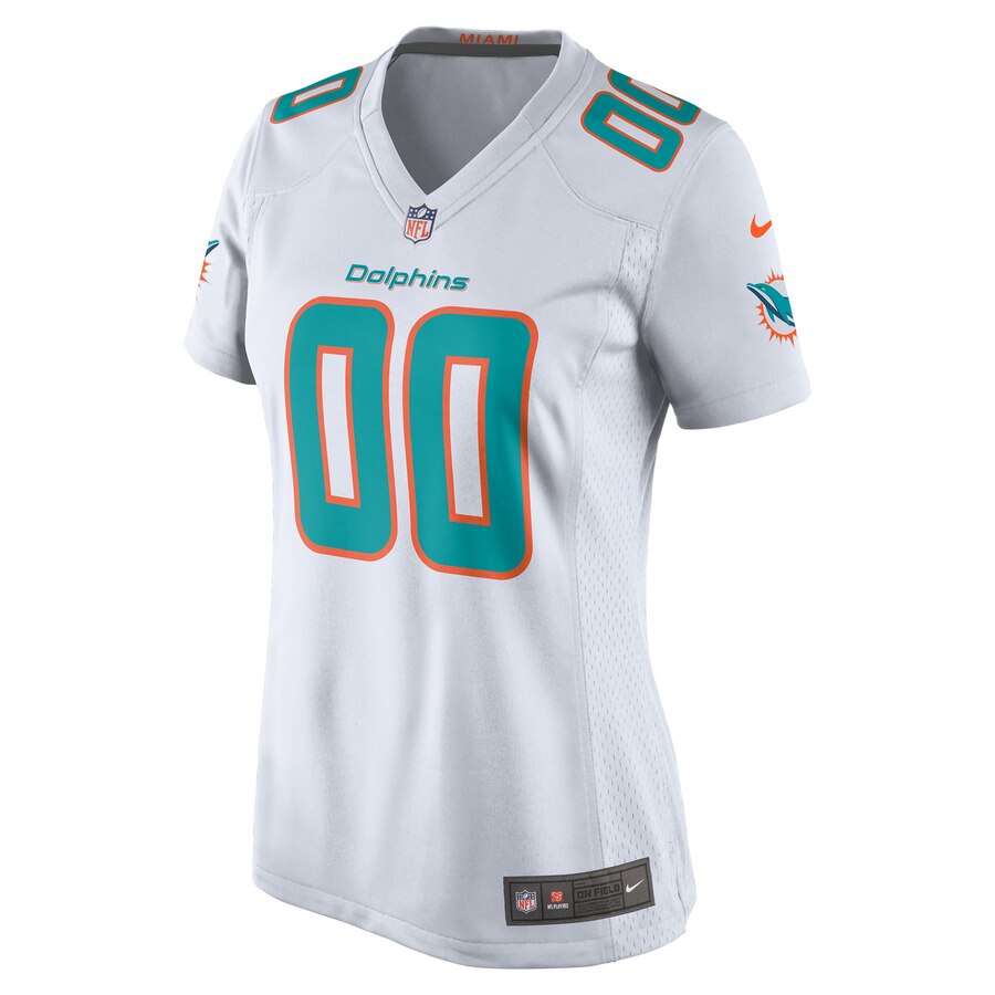 Miami Dolphins Nike Women’s 2018 Custom Game Jersey – White - Image 2