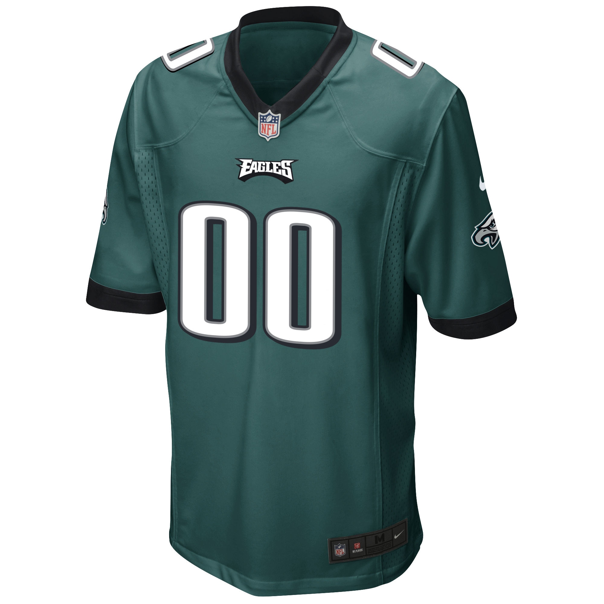 Men's Philadelphia Eagles Nike Midnight Green Custom Game Jersey - Image 2