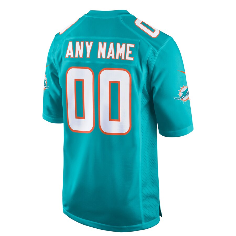 Miami Dolphins Nike Youth 2018 Custom Game Jersey – Aqua - Image 3