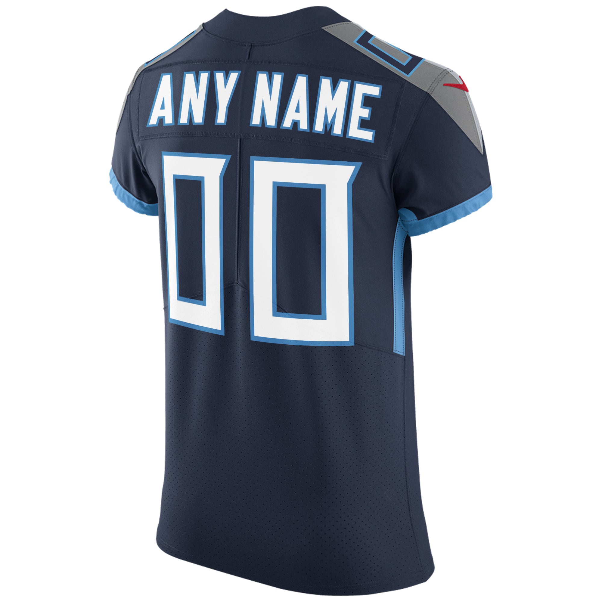 Men's Tennessee Titans Nike Navy Vapor Untouchable Custom Elite Jersey - Image 3