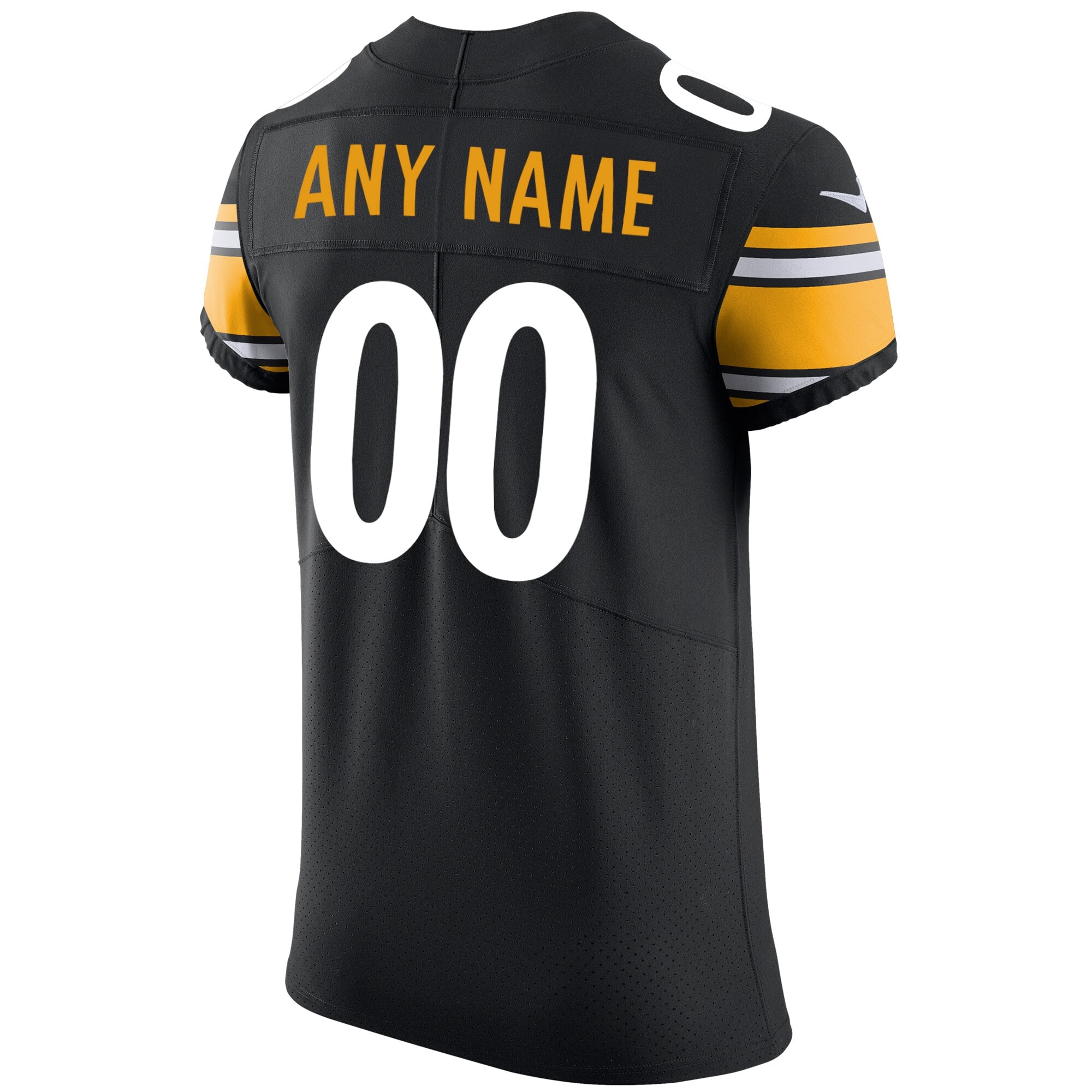 Men's Pittsburgh Steelers Nike Black Vapor Untouchable Custom Elite Jersey - Image 3
