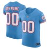 Men's Tennessee Titans Nike Light Blue Vapor F.U.S.E. Elite Custom Jersey