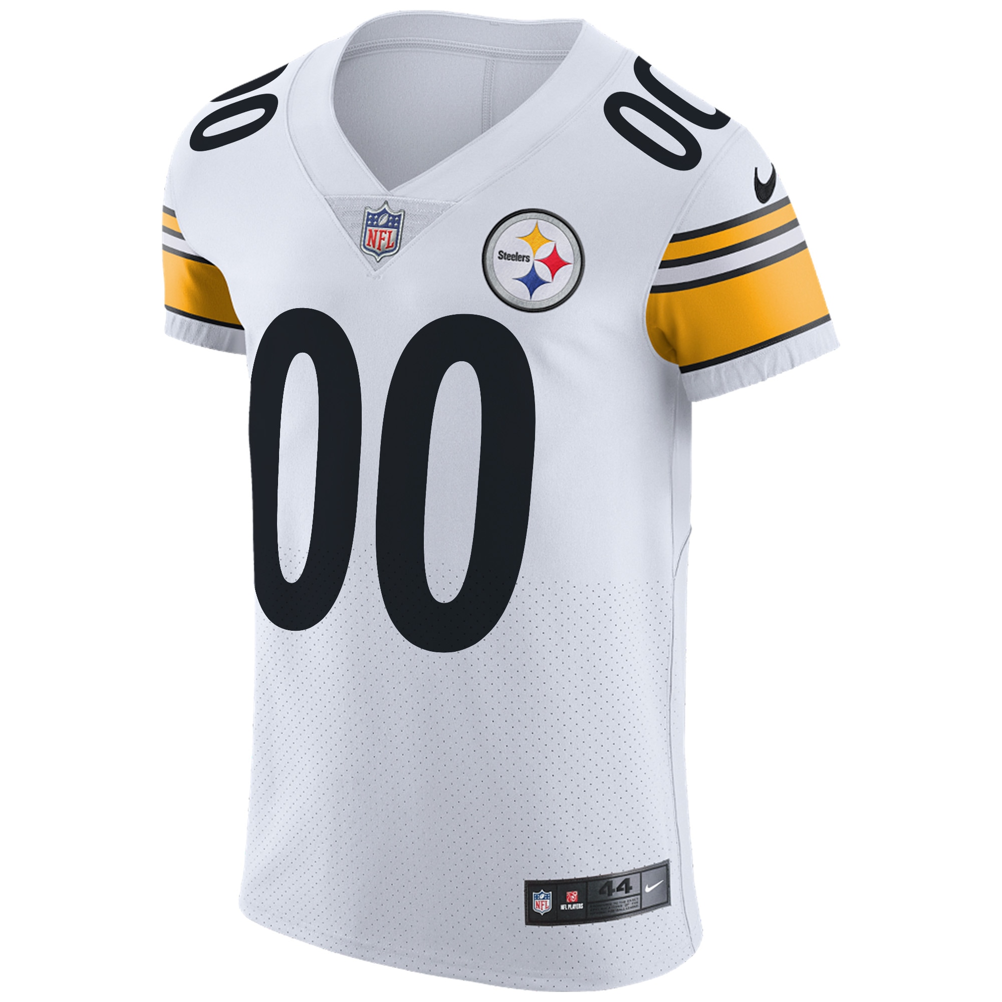 Men's Pittsburgh Steelers Nike White Vapor Untouchable Custom Elite Jersey - Image 2
