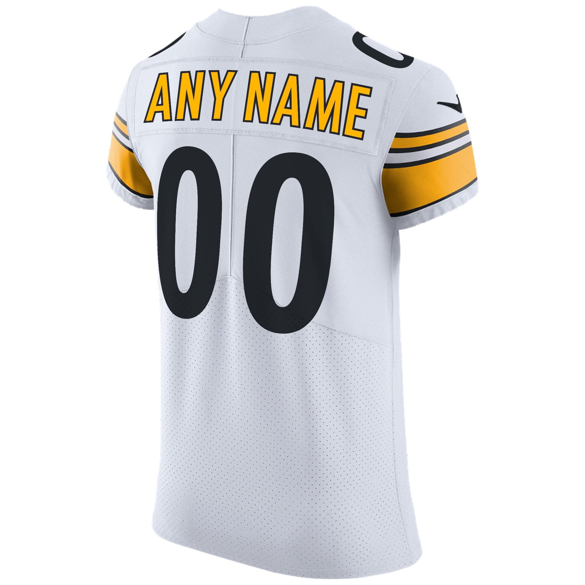 Men's Pittsburgh Steelers Nike White Vapor Untouchable Custom Elite Jersey - Image 3
