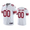 New York Giants Custom White 100th Season Vapor Limited Jersey