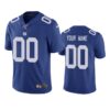 New York Giants Custom Royal 100th Season Vapor Limited Jersey